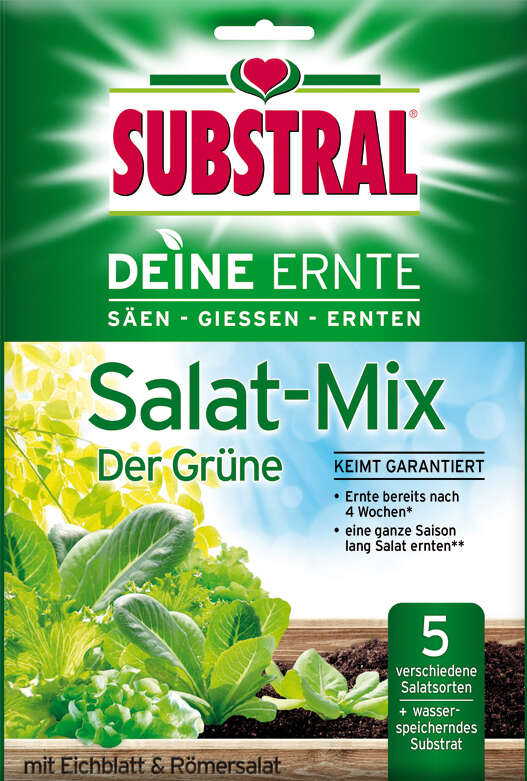 SUBSTRAL Deine Ernte Salat-Mix Der Grüne